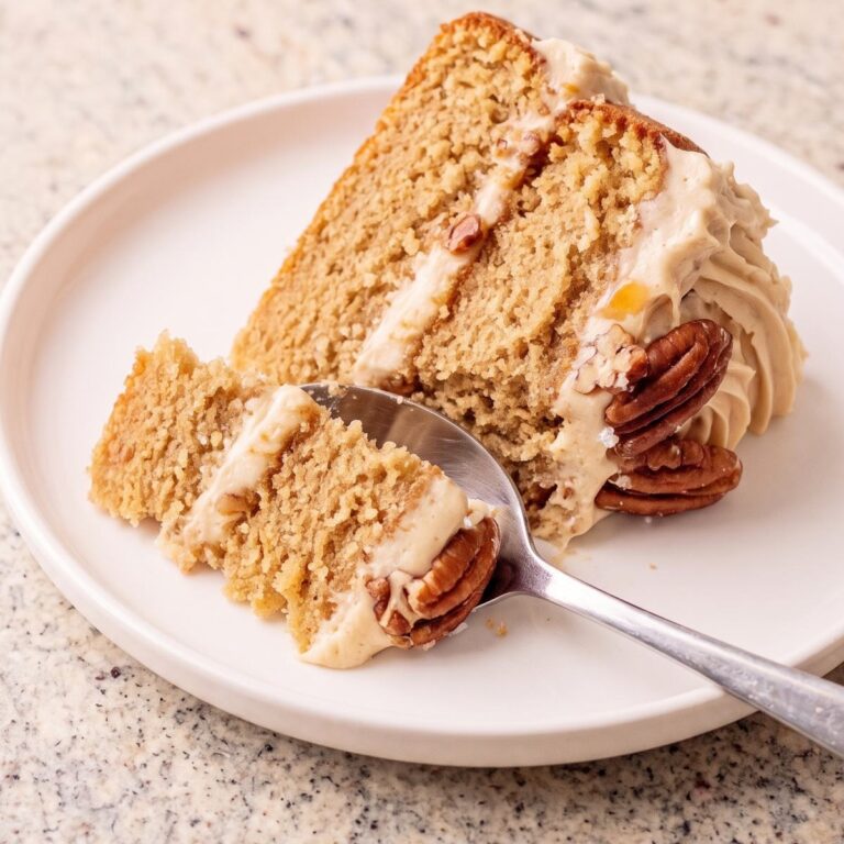 Salted Maple Pecan Cake