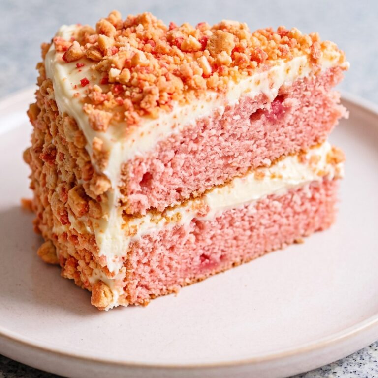 Strawberry Crunch Cake